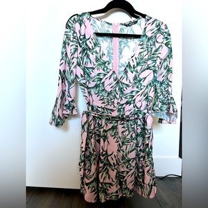 Tahiti Sweetie Tie Front Wrap Ruffle romper